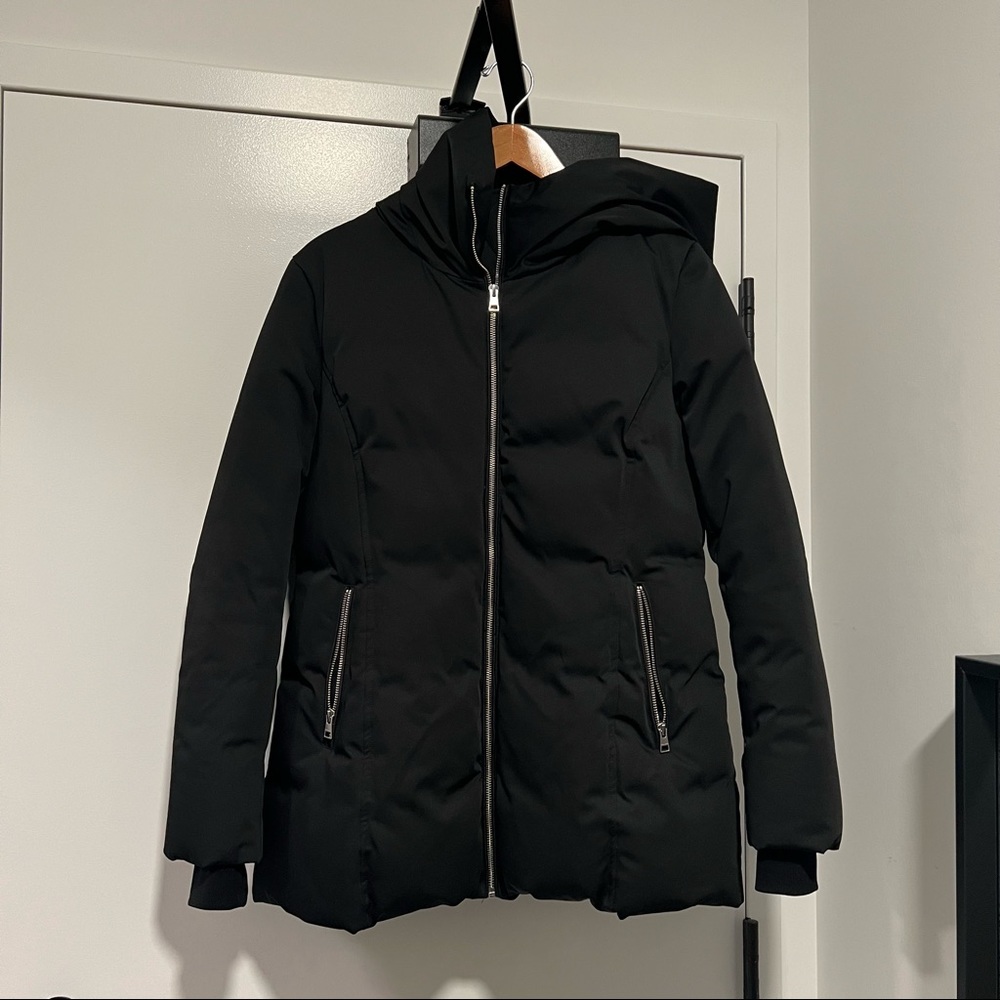 SOIA & KYO DARNELLE Black Parka (Hip Length)